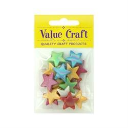 AussieSuperStore Jewellery Making Supplies Plastic AB Stars Beads 20mm Plastic AB Stars Beads 20mm | Jewellery Making Beads 9331468028000 VCKB002
